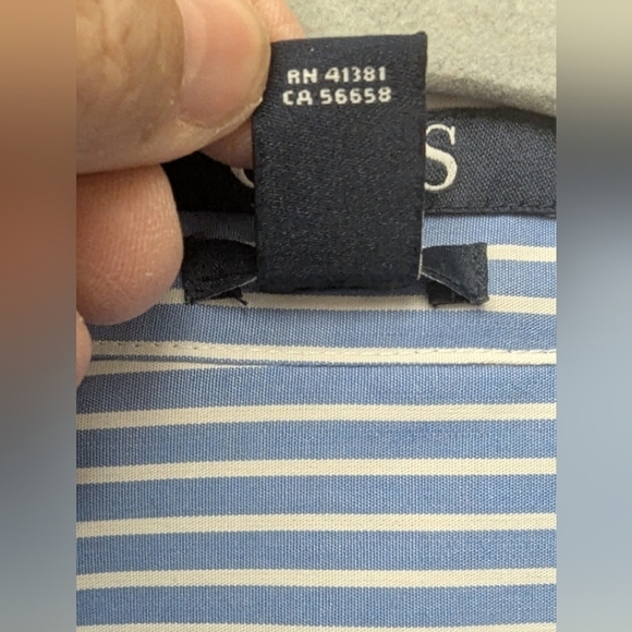 Chaps no iron size small button down shirt womens in periwinkle blue/white - Picture 4 of 11